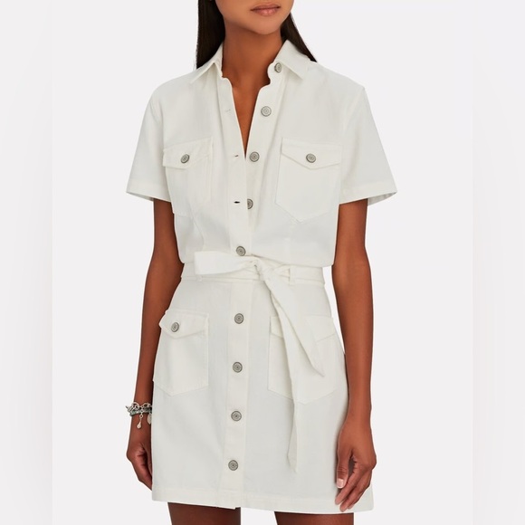Rails | Danica White Denim Dress - Picture 2 of 6